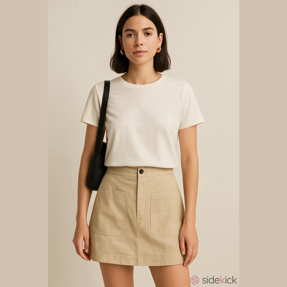 Banana Republic Tan Linen Skirt NWT